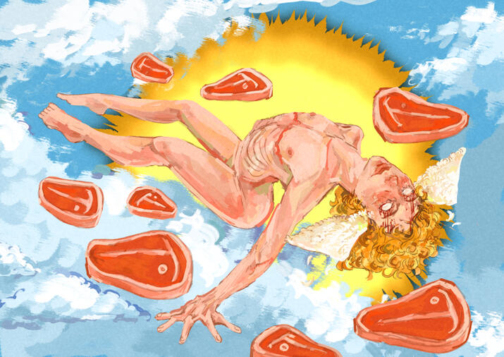 "Meat Angel", 11x17 Digital Painting