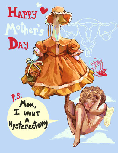 "Happy Mother's Day!", 17x22, MSPaint Program, Digital Editing